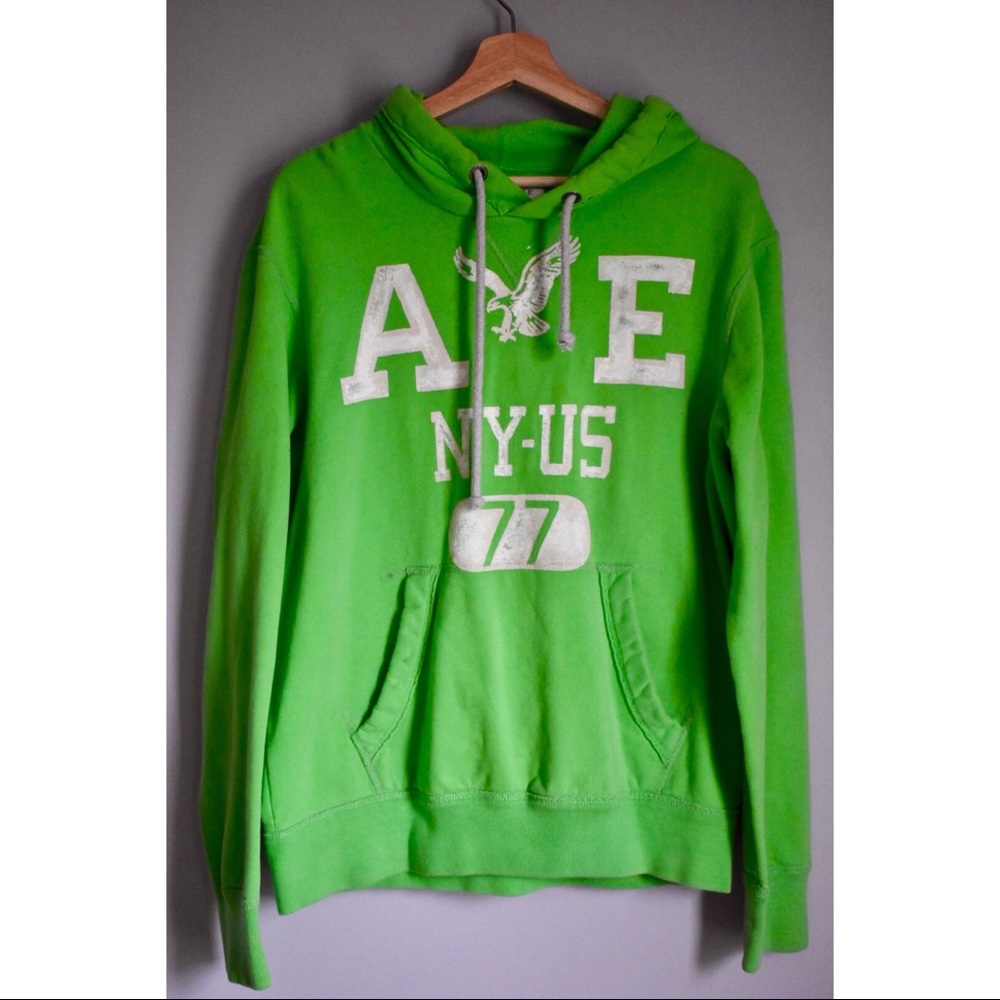 American Eagle Lime Green Hoodie